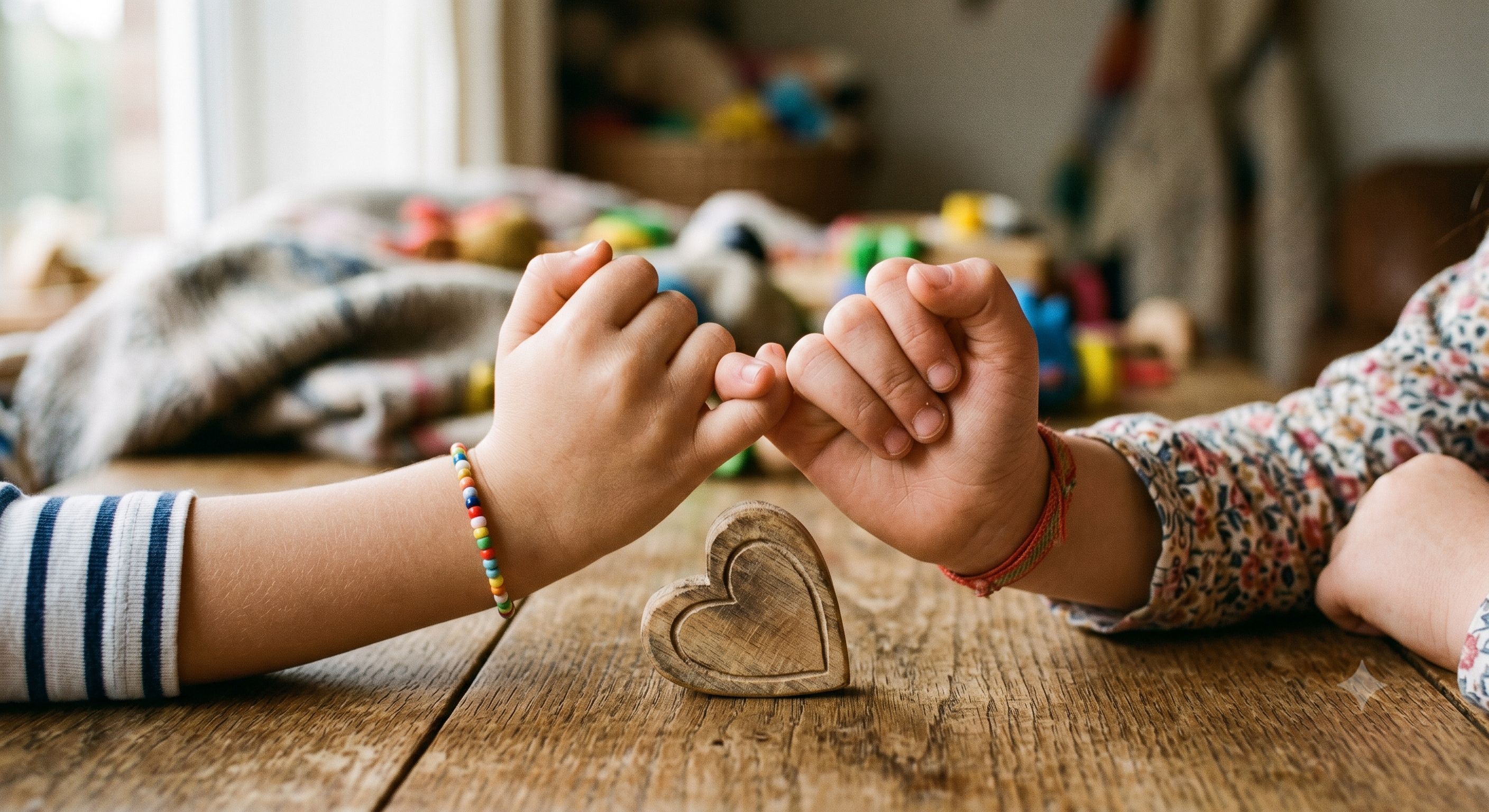 Children holding hands